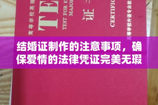 托里结婚证制作的注意事项，确保爱情的法律凭证完美无瑕