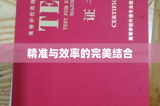 广安精准与效率的完美结合